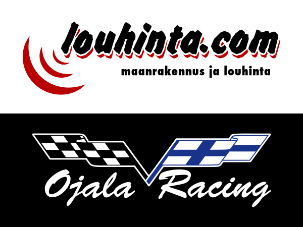 Louhinta.com sekä Ojala Racing logot.